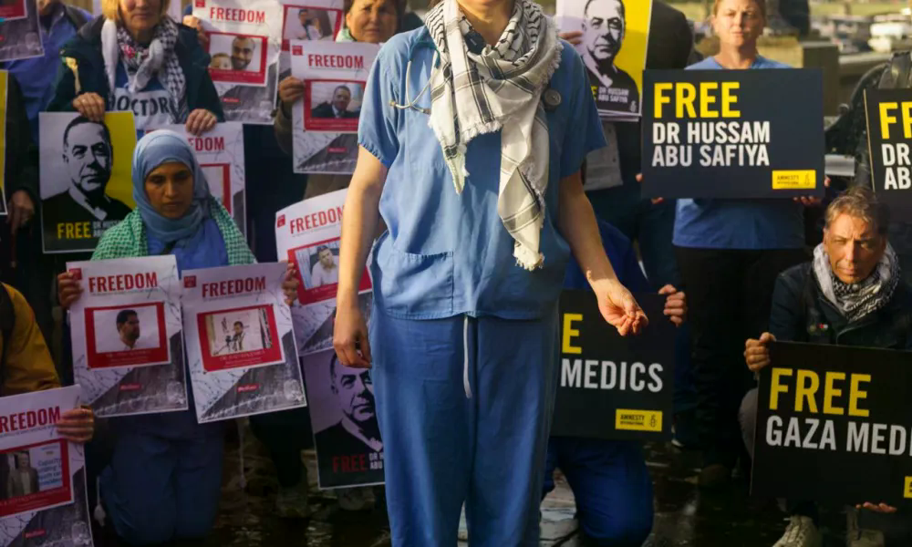 Who are the 95 Palestinian medics held captive by Israel?